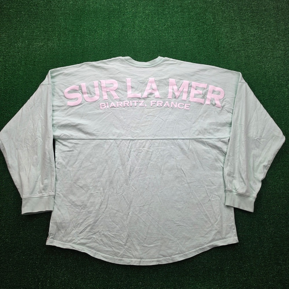 Sur La Mer Biarrits France Spirit Jersey Unisex XL Mint Green Surf Town - Picture 1 of 10